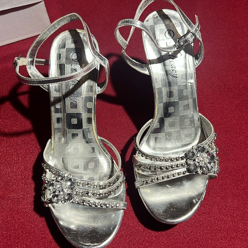 Silver heels